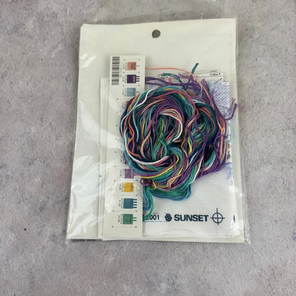 3 Counted Cross Stitch Kits Golden Bee Wearables Designs for Needle Dimensions